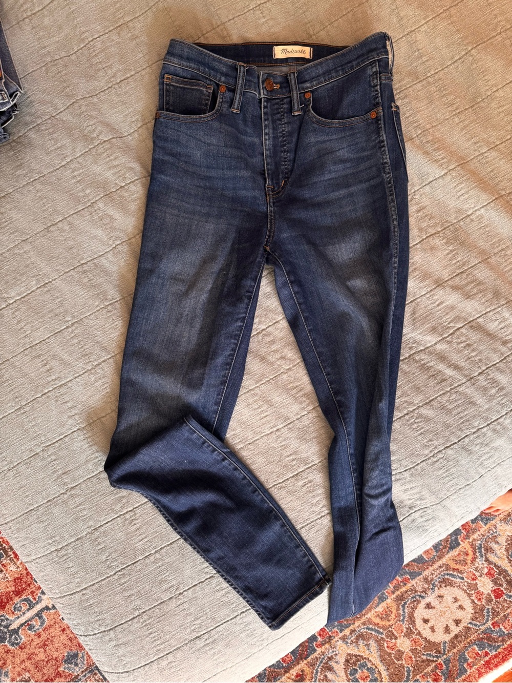 Madewell Tall High Rise Women's Dark Wash Skinny Jeans